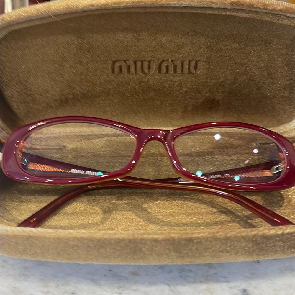 Miu Miu Red Women's Glasses